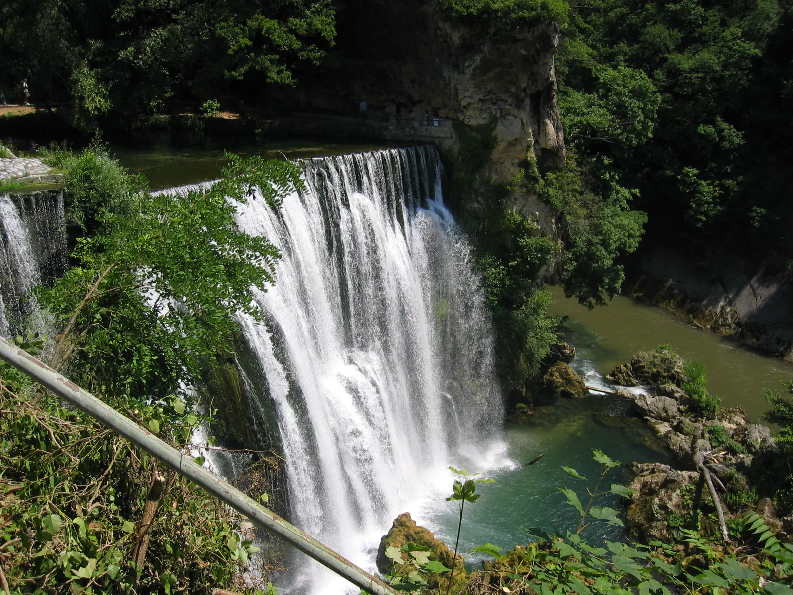 Waterfall in jajce bosnia
