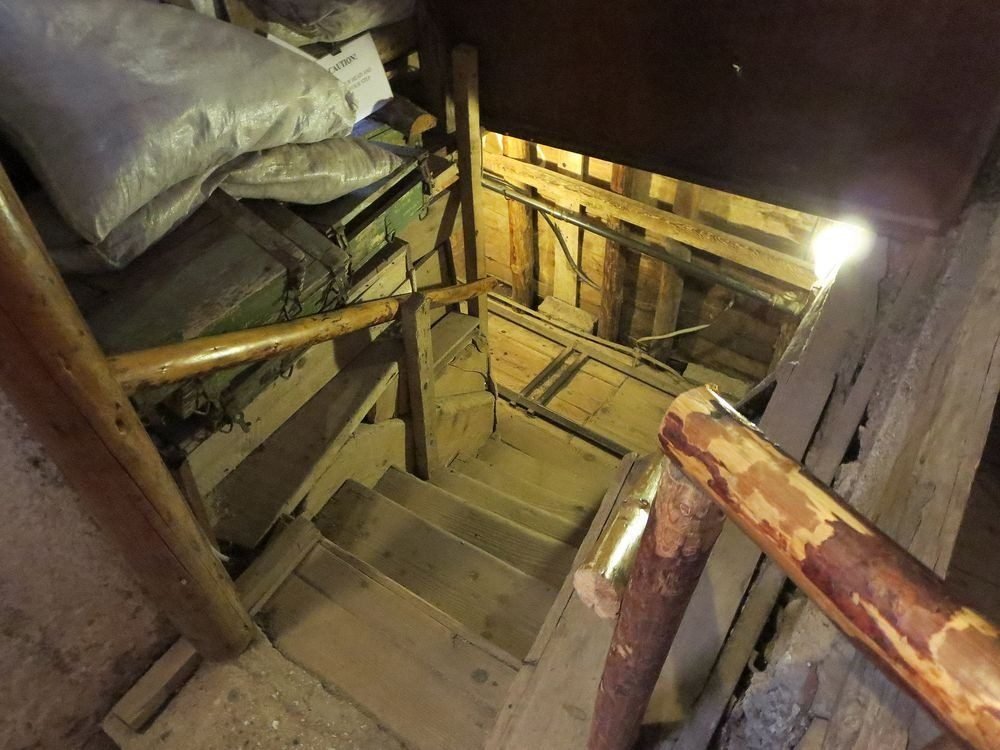 Tunnel of Hope entrance during Sarajevo war tour